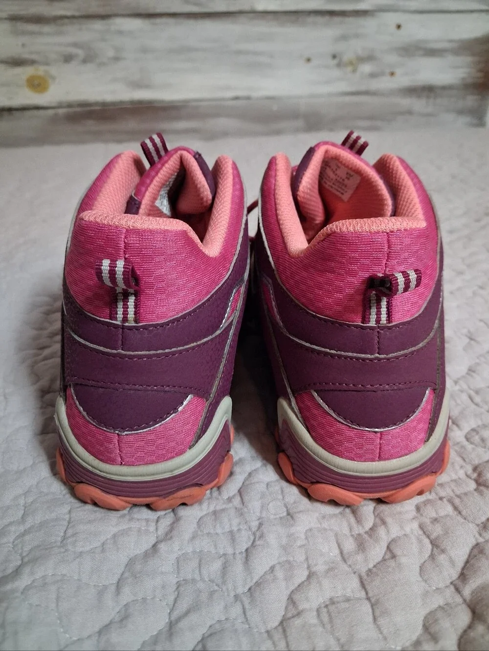 Merrell Chameleon 7 Access Mid Hiking Boots Youth Girls Size 5M Purple Pink